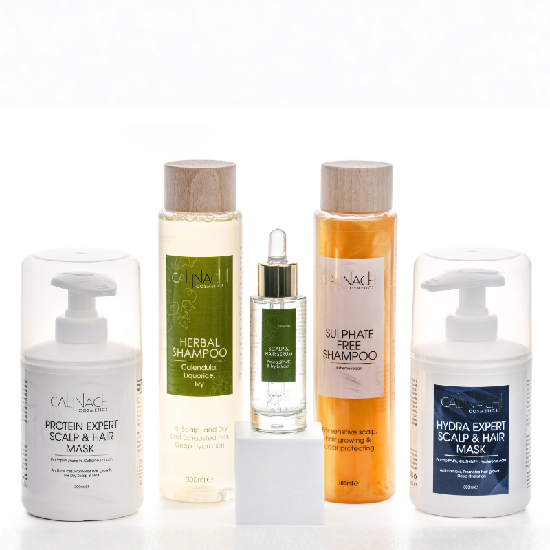 Vollständige Therapie gegen Haarausfall und zur Anregung des Haarwachstums