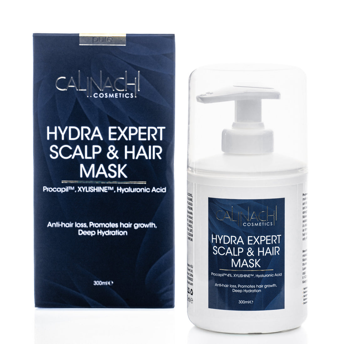Hydra Expert (Alle Haartypen) Anti-Haarausfall, Feuchtigkeitsspendend, Regenerierend, Maske für Kopfhaut und Haar, 300 ml.